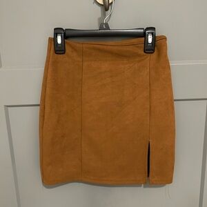 Windsor Tan Mini Skirt